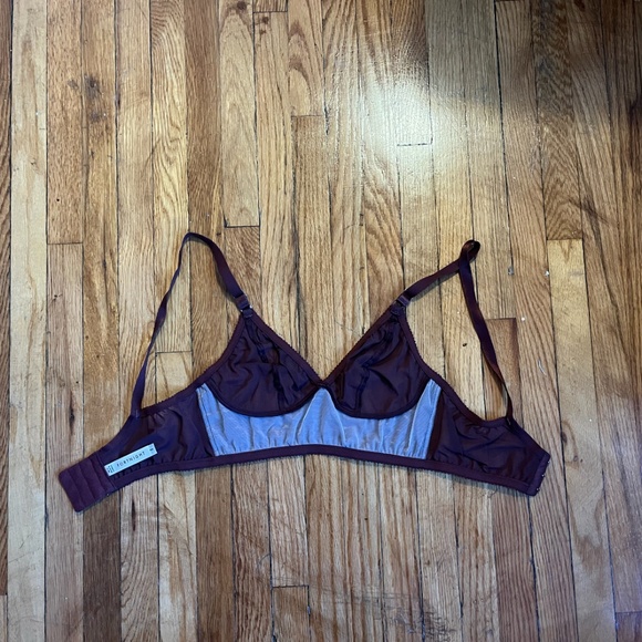 Fortnight Longline Bralette - 34C - Burgundy (fits small) - Picture 5 of 7